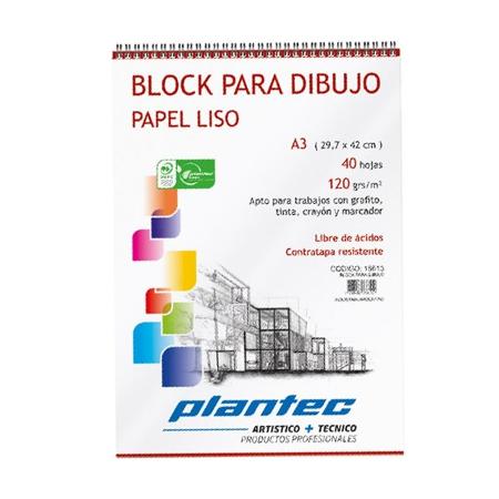 BLOCK DIBUJO ESPIRAL 210GR A4 40H - 15632 (x U.)