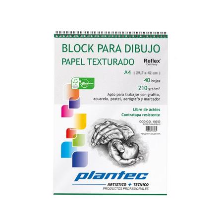 BLOCK DIBUJO ESPIRAL 210GR A4 40H - 15652 (x U.)
