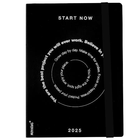 AGENDA MOOVING 2025 15X21 DXP BLACK 384 PAG - 1404145 (x U.)