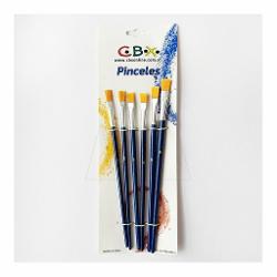 SET PINCELES CBX ECO 1 CHATO  - 1 A 6 - X6 (x U.)